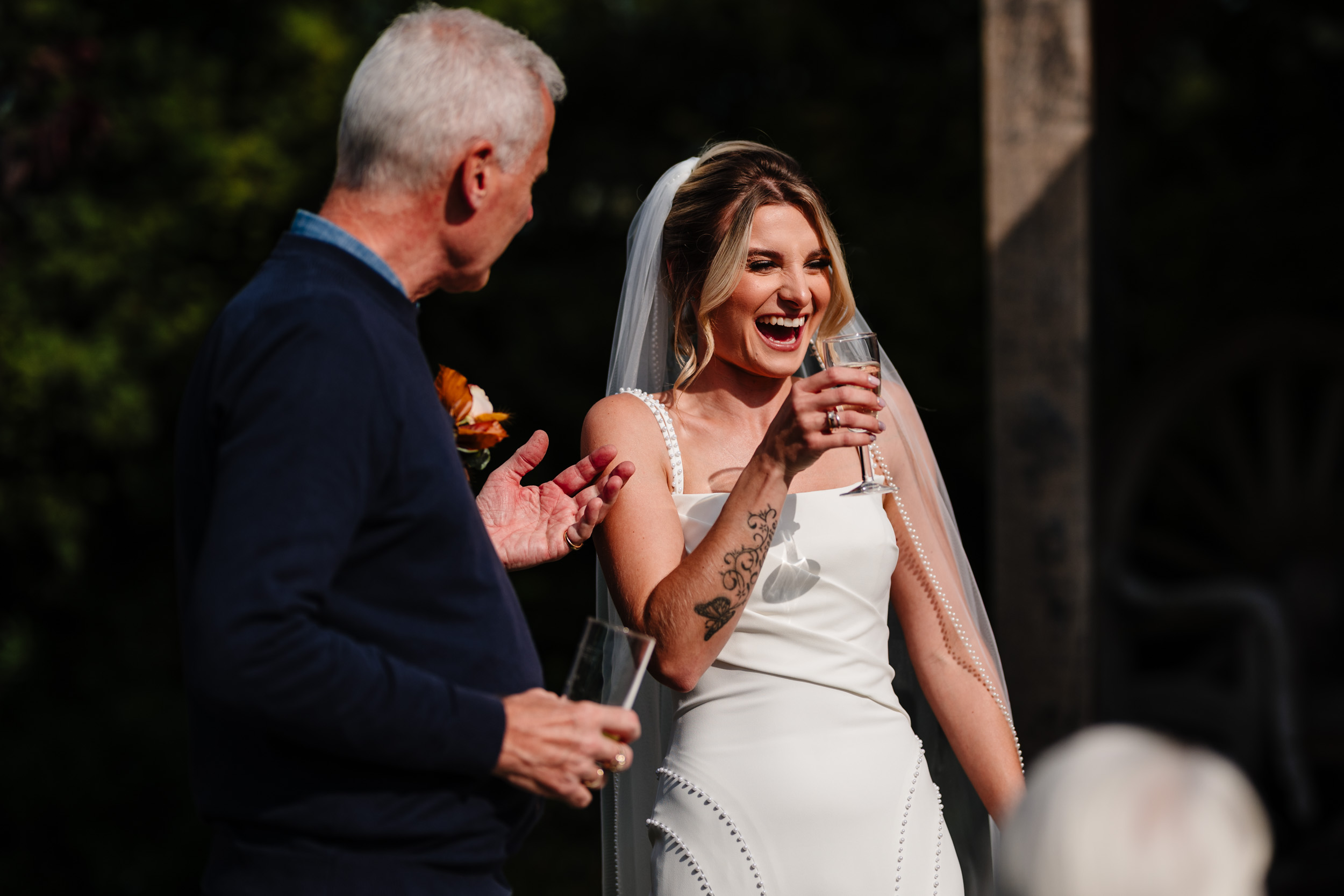 bride belly laughs
