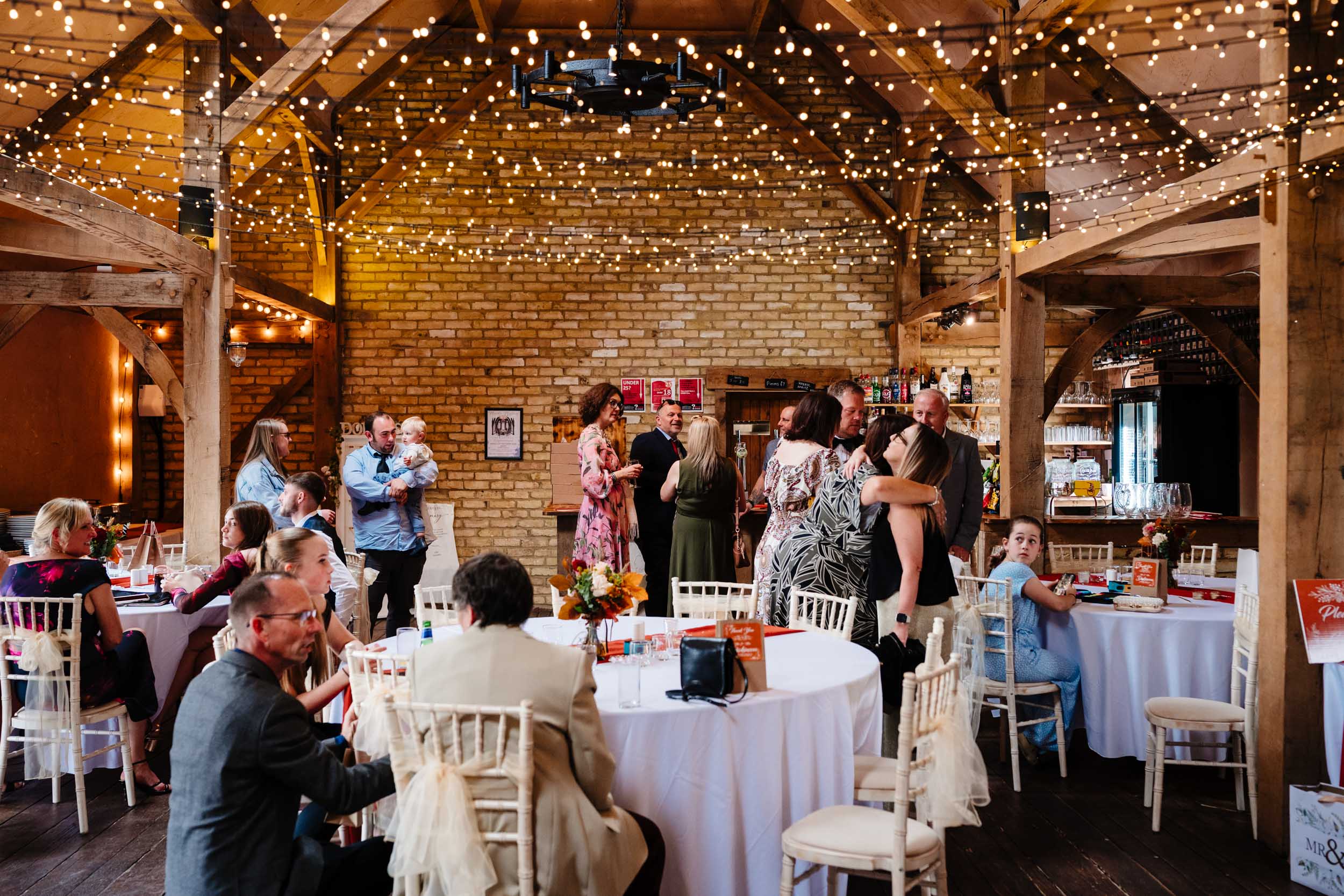wide view inside the barn