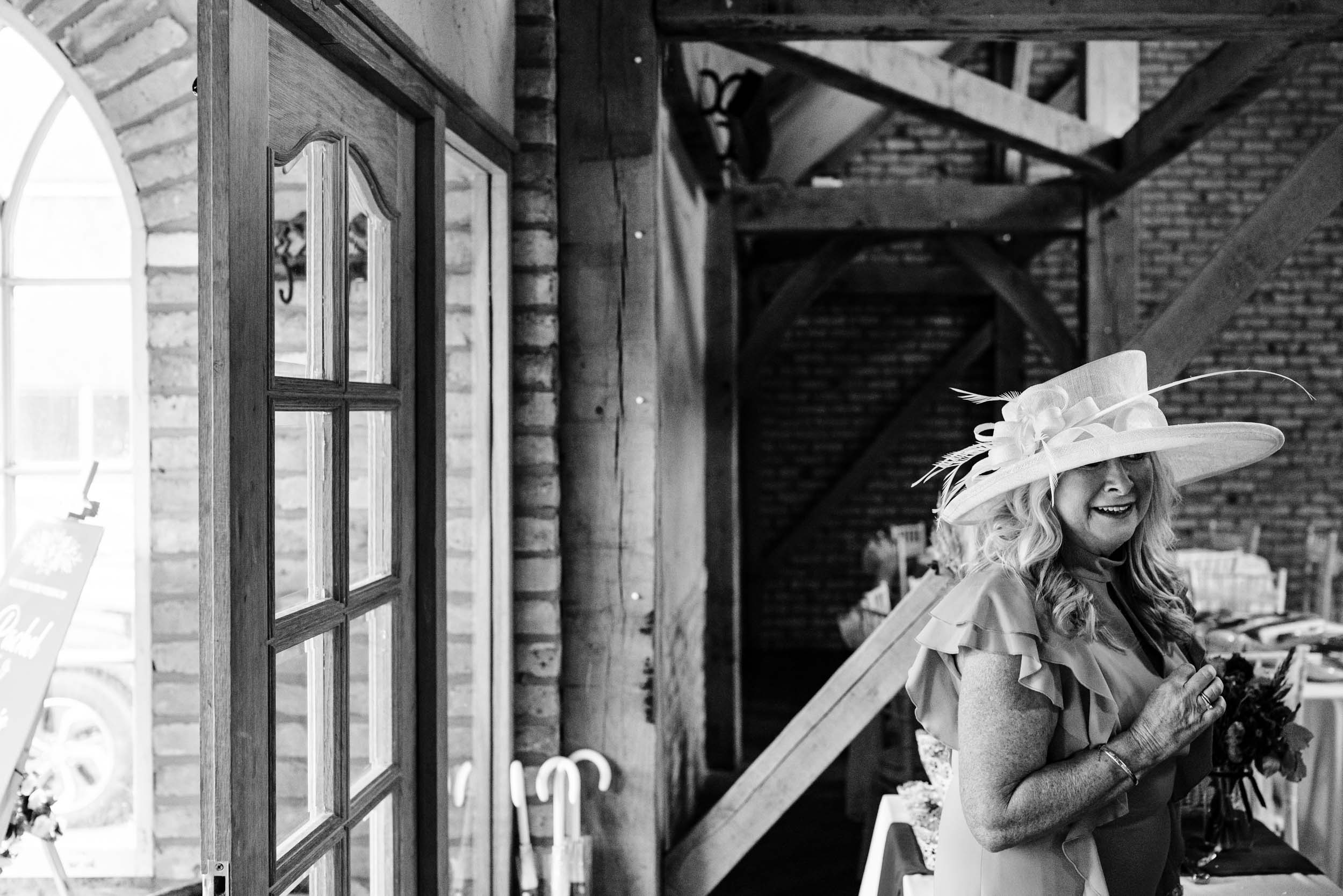 bride's mum interesting hat