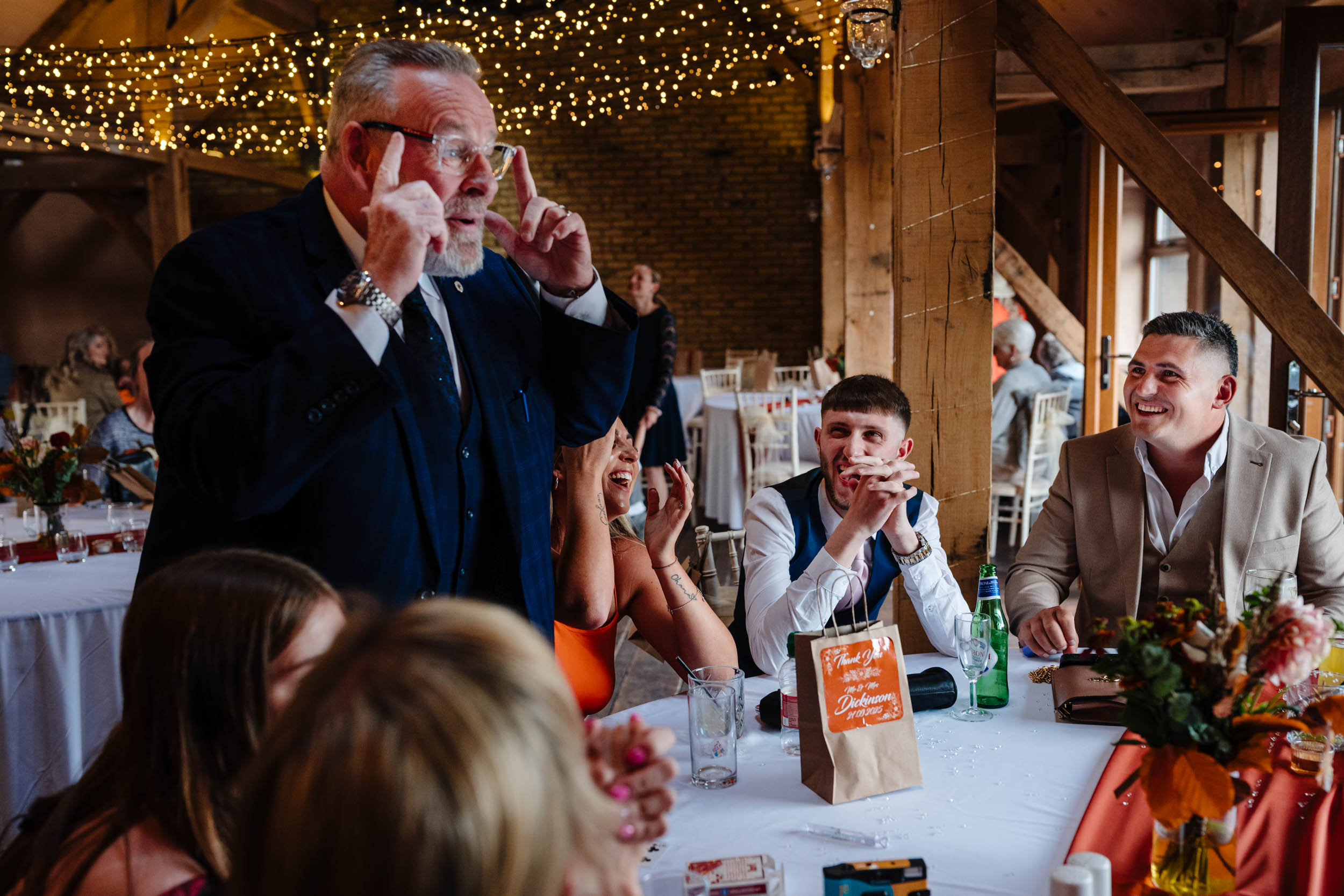 magician with guests